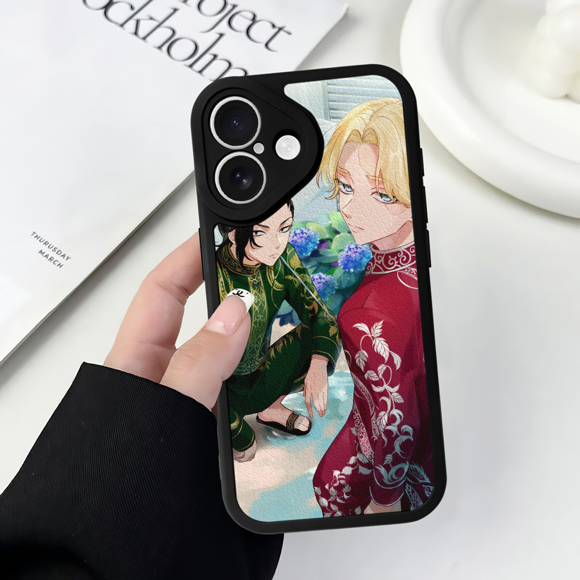 （画像用） 東京リベンジャーズ Tokyo Revengers 【iPhone 16シリーズ対応】シリコンスマホケース（レザー調） 材質：シリコン